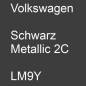 Preview: Volkswagen, Schwarz Metallic 2C, LM9Y.